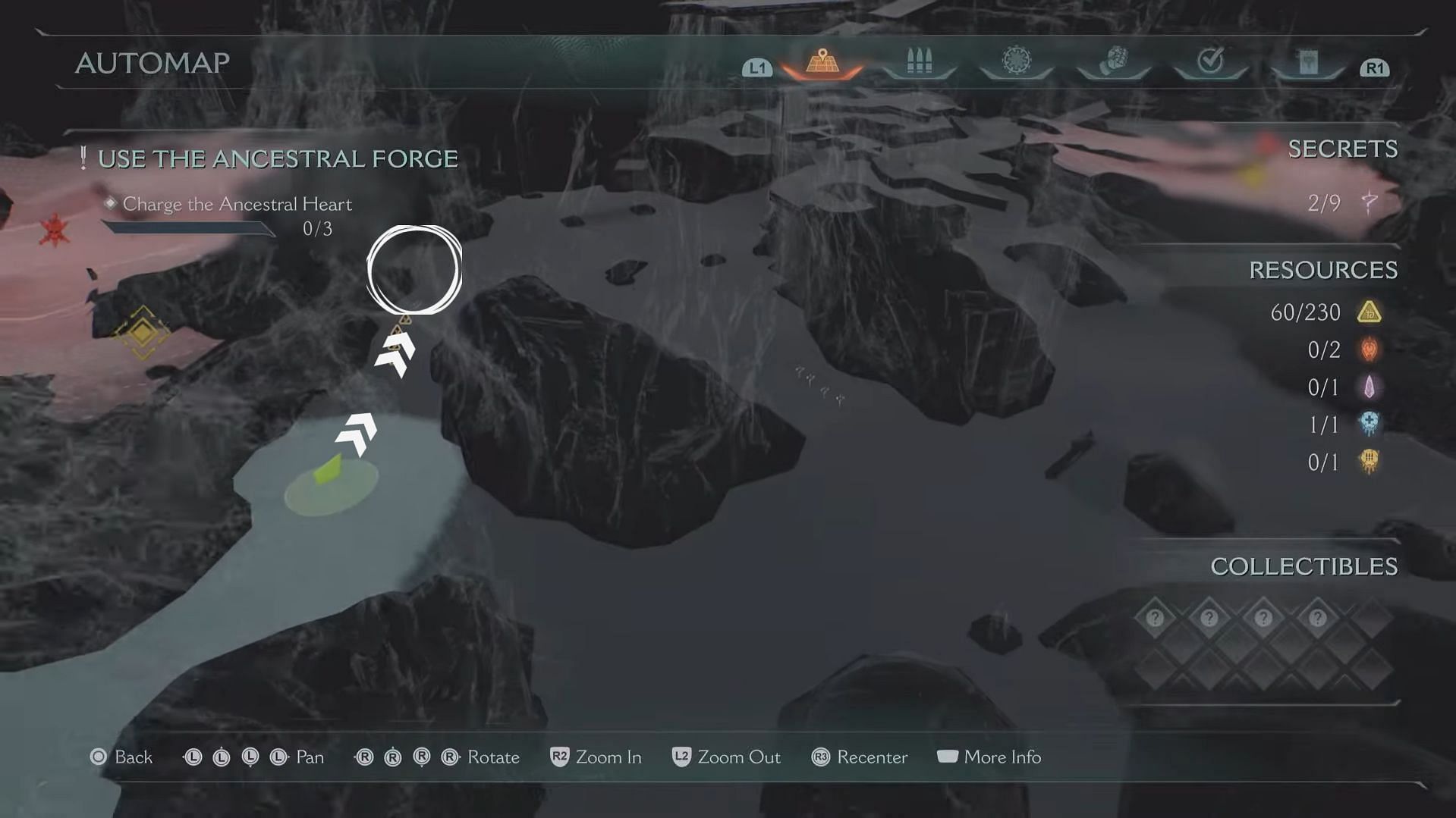 Reach the marked location to break the wolf statue (Image via Sportskeeda Gaming/Bethesda Softworks)